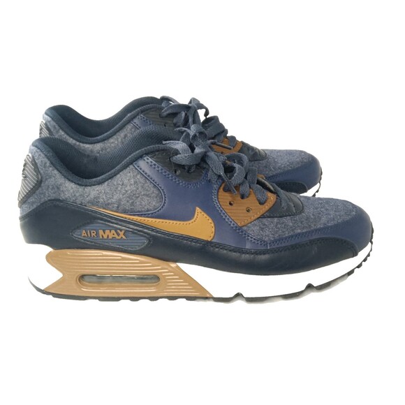 Nike Air Max 90 Shoes Men\'s Size 9 Sneakers Wool Thunder Blue main image 5
